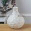 White Ceramic Vase for Faceted Cut Design