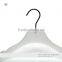 The HEAD white palstic suit hanger with notches,contour style,swivel hook