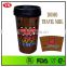 eco-friendly thermal double wall 16oz photo insert diy plastic tumblers