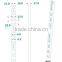Aluminum H channel/slot upright post/single hole slot tube AA column slotted strut channel