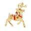 Colorful Fashion Christmas Deer Brooch Alloy Rhinestone Brooch Jewellery