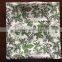 simple green floral print polyester cotton blend fabric for handbag lining