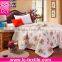 wholesale bulk 2016 new design good quality flower printing microfiber quilt for summer(LCTQ-0005)