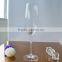 Wonderful hand blown glass wine glass goblet