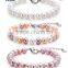 AAA Grade Latest Design Pearl Bracelet 18k Gold Plated Natural Cultured Freshwater Pearl Bracelet