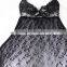 Backless leopard pattern transparent sexy night dress for woman