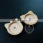 18mm Setting Size Natual Log Wood Cat Round Bezel Pendant Setting DIY Findings Supplies 1411133