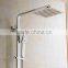 Hot sale wall mounted square design bath&shower faucet set with rainfall shower head