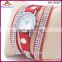Best selling new style colourful 4 row bling bling fashion bangle watch ladies watches