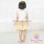2016 New arrival baby cotton top designs birthday party dress for girls,special design wedding lace baby girl tutu dress