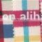 2015 Fashion Check Printed PVC Foaming Satin Fabric Luggage Lining Material