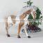 lifelike stuffed plush jumping rocking animal ride on horse toy for kids