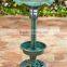 3 in 1 plastic garden bird bath with solar light and planter