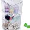 Plastic cosmetic organizer,acrylic make up organizer, clear cube makeup organizer