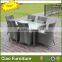 Restaurant furniture 6 seater rattan dining set