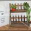 wooden baking finish color flower stand /wood flower rack-