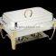stainless steel roll top restaurant buffet chafing dish/food warmer