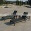 Adjustable outdoor rattan daybed lounger