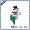 traditional XMAS snowman with scarf Poly resin hanger
