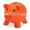 Best selling high quality and colorful pig piggy bank for children