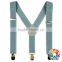 New Style Fashion Design Elastic Multicolor Metal Adjustable Clip Suspender