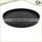 Black Round Kitchen Reusable Coffee Cup Wood Tray