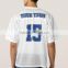 Custom Digital Printing Football Jersey 100% Polyester V Neck Short Sleeves Mens Sublimation American Football Uniform