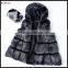 New Design Black Faux Fur And Leather Vest Fall Or Winter