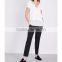 Wholesale Women V-neck Short Sleeves Stretch Crepe Detachable Silk Georgette Camisole(DQE0176T)