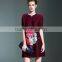 Fat women flower printing oversized folfing dresses pictures