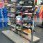 utility slatwall sportswear gym cat suit clothes stable display
