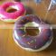 Wholesale custom colorful donuts shape inflatable adult swimming ring