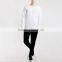 Fashion mens sweatshirt blank white side zipper sweatshirt blank two sided zipper