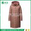 New Stylish Warmful Ultralight Ladies Long Down Filled Jacket for the Winter