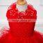 MGOO High Quality Elegant Red Christmas Dress For Girl Autumn Sleeveless Ball Gown For Infant 5620