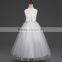Children girl sleeveless dress embroidered princess lace  wedding dress