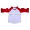 Children's Clothing White t Shirt Cold Shoulder Shirt Ruffle Ralgan Shirts Icing Ruffle Shirts