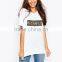 New Collection Simple Design Print Letter Fashion T-shirt for Lady