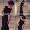 2016 Wholesale Price Fashion Red Night Evening Dress Sleeveless Long Maxi Lady Spring Summer