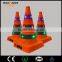 Led flashing mini traffic cone with reflective tape at wholesale price