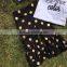 Baby Clothes Boutique Outfits Fall/winter Black Gold Dot Glitter Clothing Pant Long Sleeves Sets With Matching Headband Set