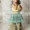 new style 2017 mustard pie remake girls clothes stripe pants clothing sets