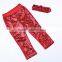Supplier wholesale baby cotton trousers pink sequins pants