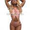 B40263A Women sexy swimwears hollowed halter jumpsuits