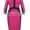 Women's Stretch Tunic Pencil Sheath Dress