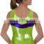 China gold supplier leotards costume college girls custom design bling printing