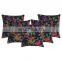 Kantha Pillow Cover Sofa Cushion Covers Floral Pillowcase Indian Home Decor Indian Bird Printed Cushion Covers