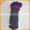 Jsfur Wholesale Long Parka Dyed Raccoon Fur Hood Fox Fur Lining
