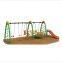 Haileabo HLB-7107E Children Swing Set plus Straight Plastic Slide for Toddler Baby Amusement Equipment