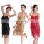 BestDance women ballroom latin dance wear sexy sequin dress club wear tassel dress wear OEM